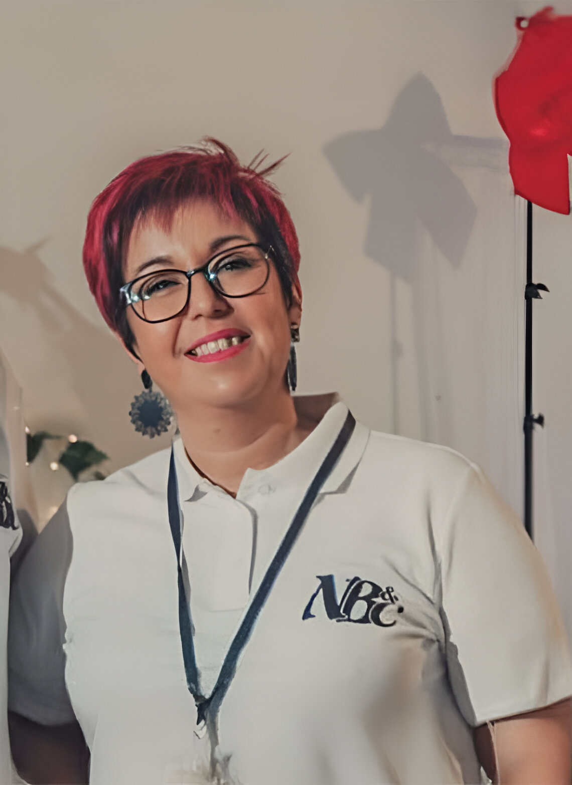 Retrato de la peluquera, maquilladora y estilista Nieves Blanco Conde